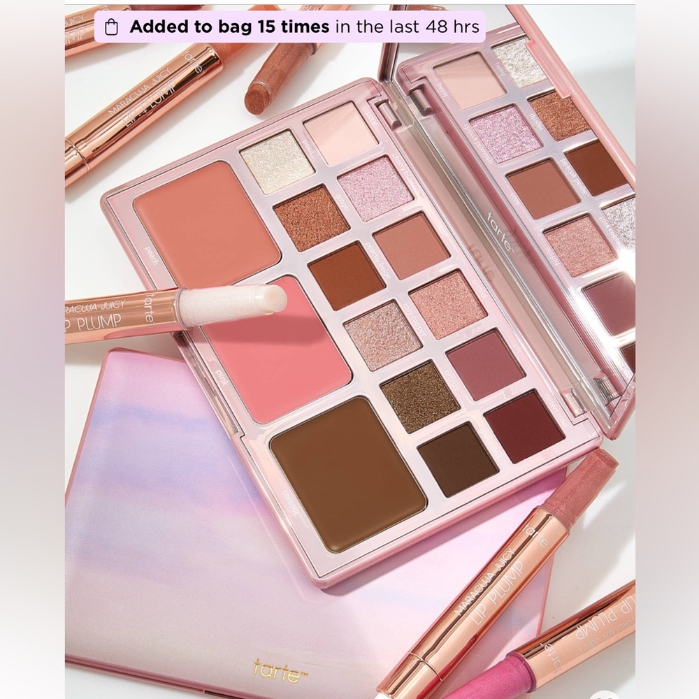 Brand new marajuca eye and cheek palette in pink